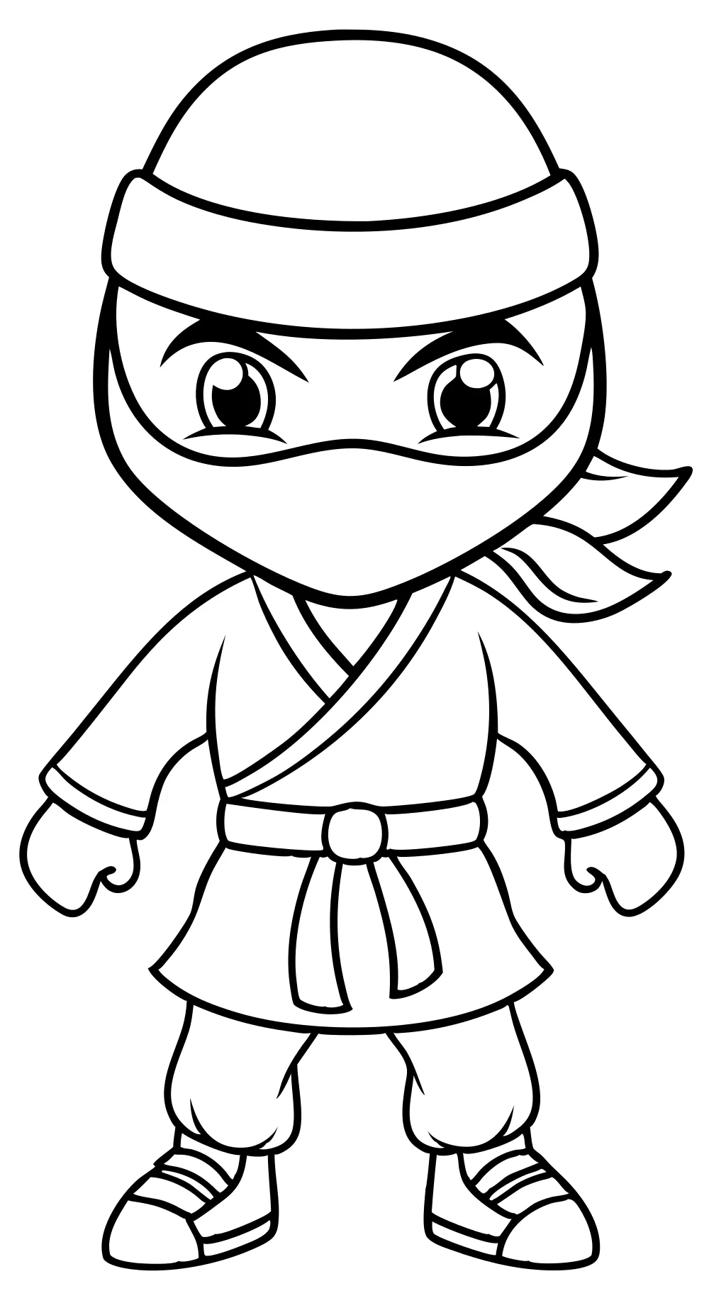 páginas para colorear ninja gratis